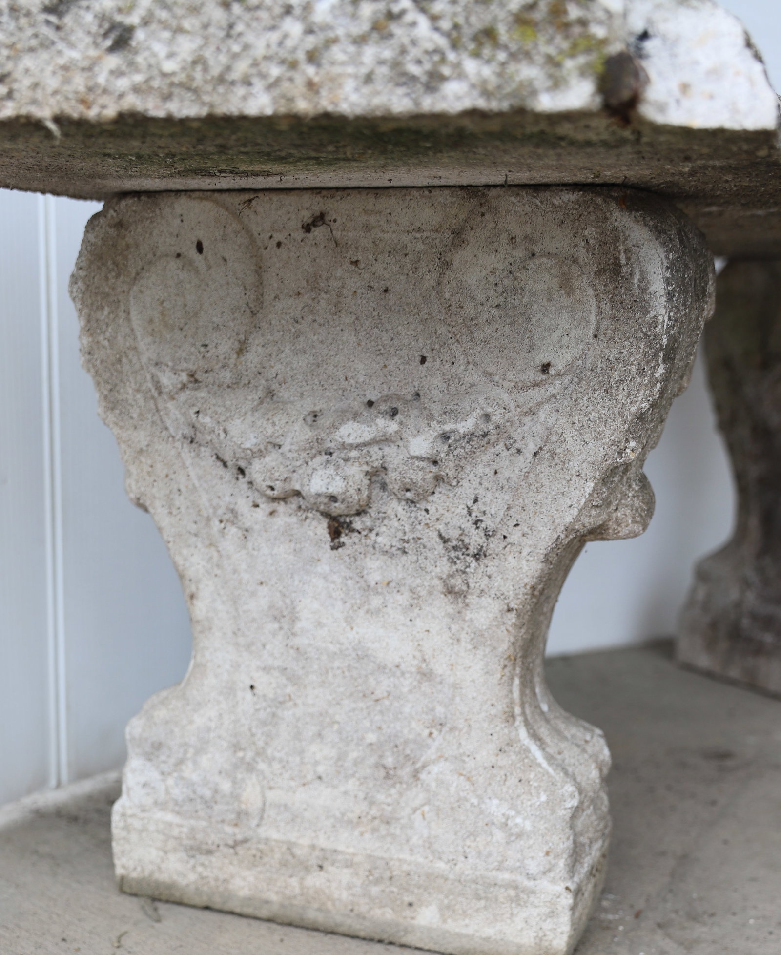 CEMENT GARDEN BENCH - 3