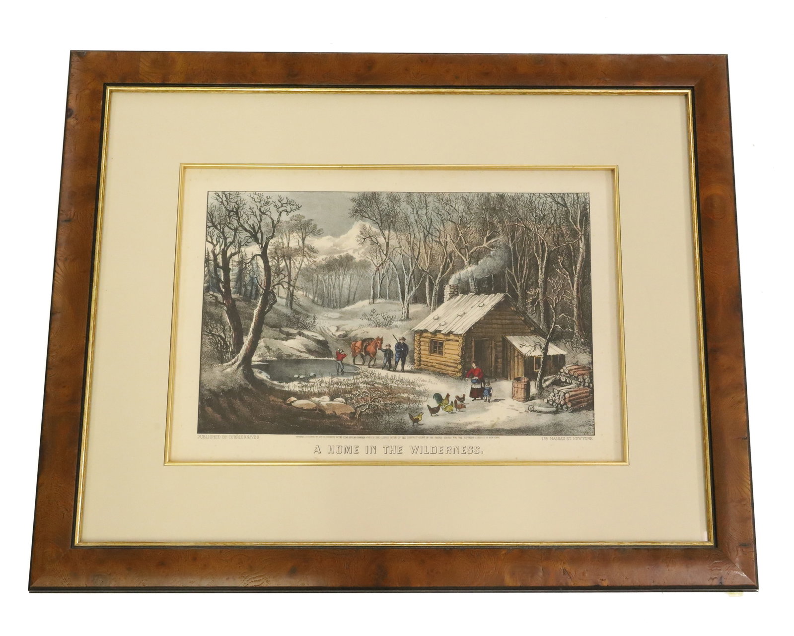 (2) FRAMED CURRIER & IVES LITHOGRAPHS (1 of 6)