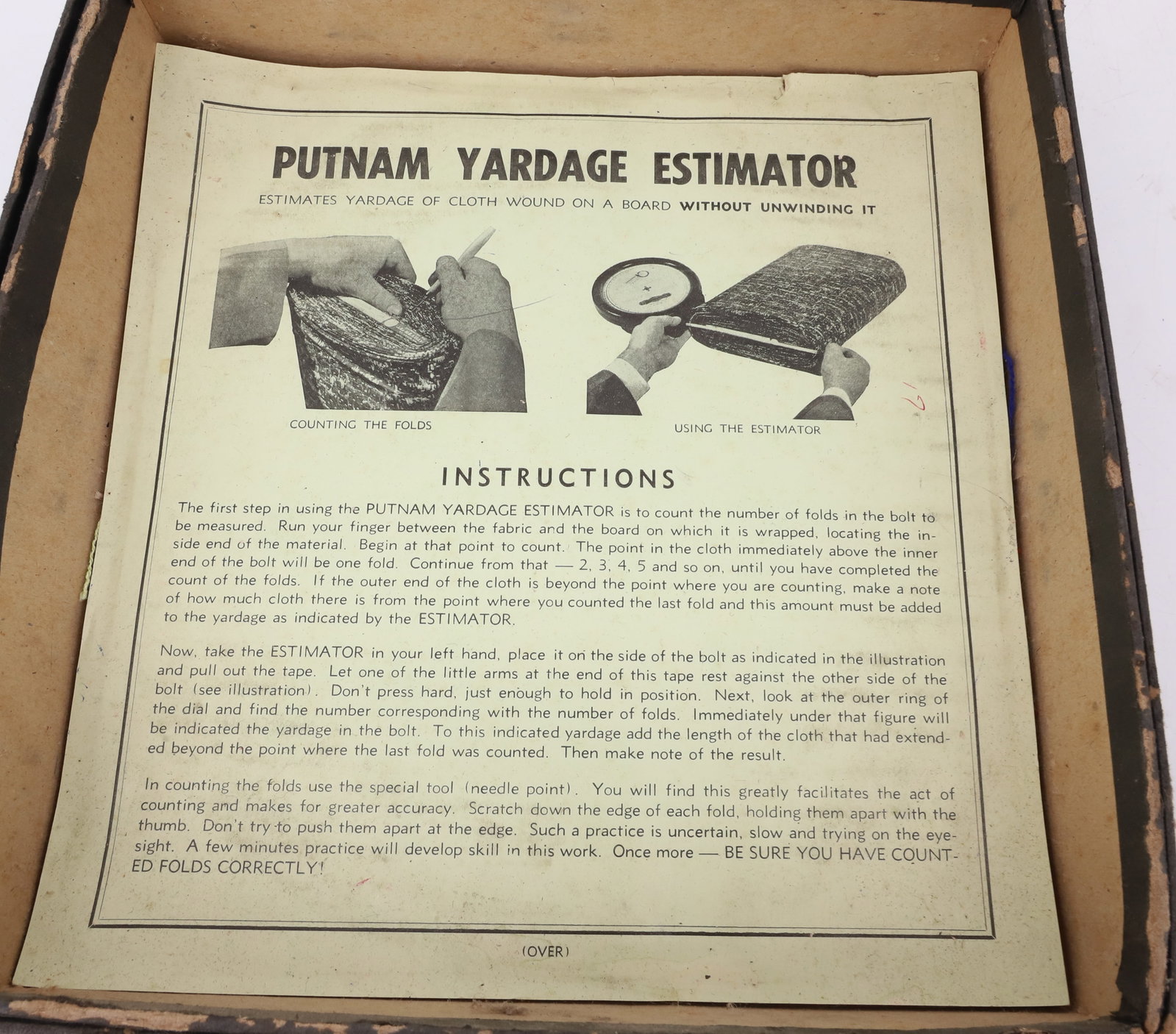 (2) PUTNAM YARDAGE ESTIMATORS - 4