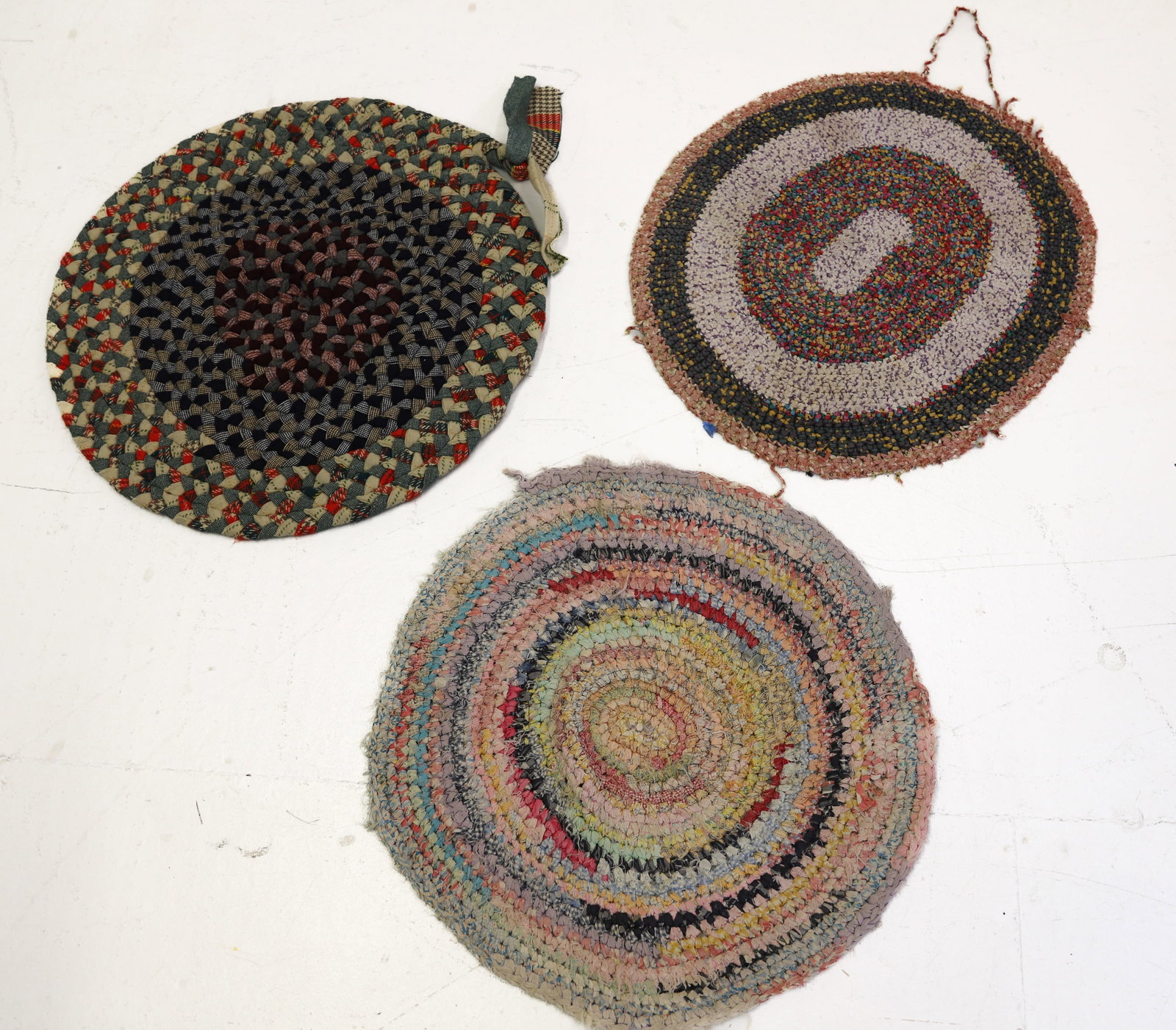 (3) HANDMADE THROW RUGS - 2