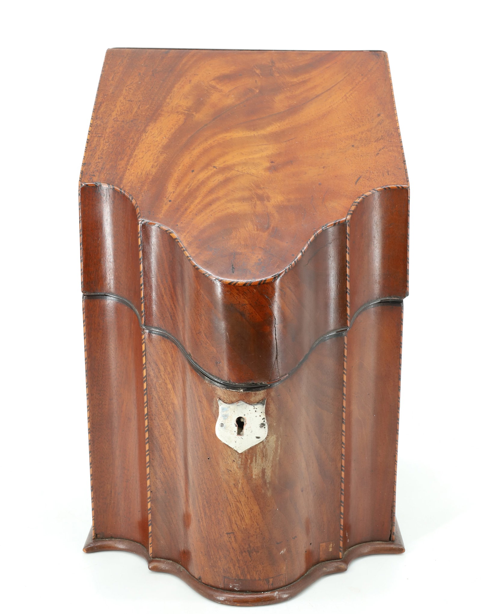 ANTIQUE MAHOGANY KNIFE BOX (1 of 7)