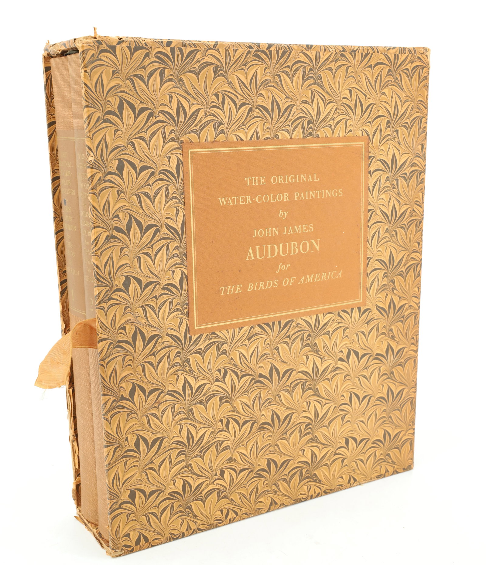 TWO-VOLUME SET, JOHN JAMES AUDUBON WATERCOLOR PAINTINGS: PUBLISHED NEW YORK, 1966. WITH SLEEVE. PLEASE READ CAREFULLY - ITEMS MUST BE PAID FOR THROUGH LIVE AUCTIONEERS OR WITH CASH OR CHECK IN PERSON - Terms for Purchasing and Shipping of Auction Items. Ple