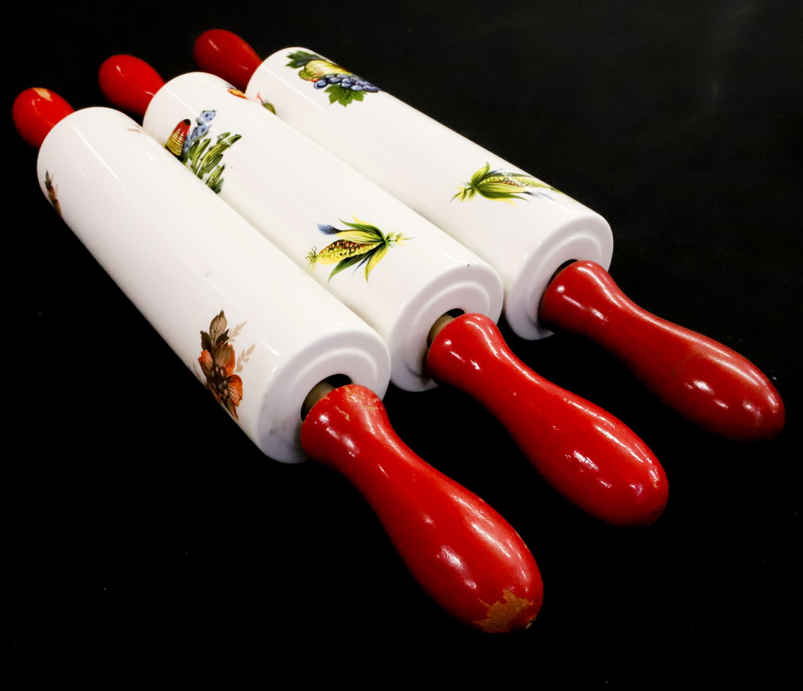 (3) CERAMIC ROLLING PINS - 4