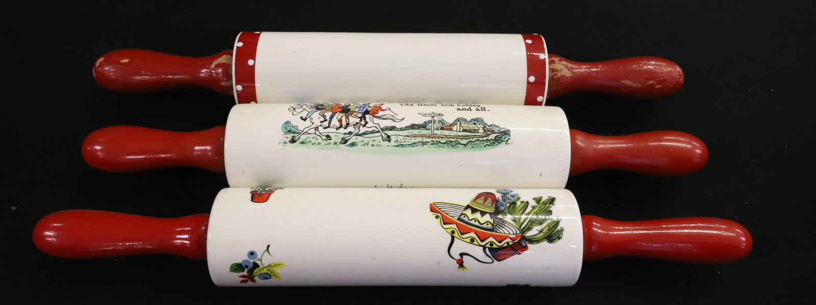 (3) CERAMIC ROLLING PINS - 2