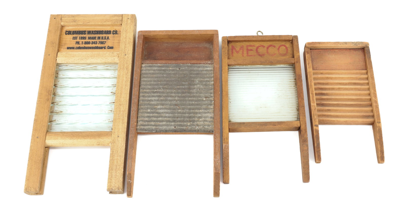 LOT OF (4) MINIATURE WASHBOARDS (1 of 6)