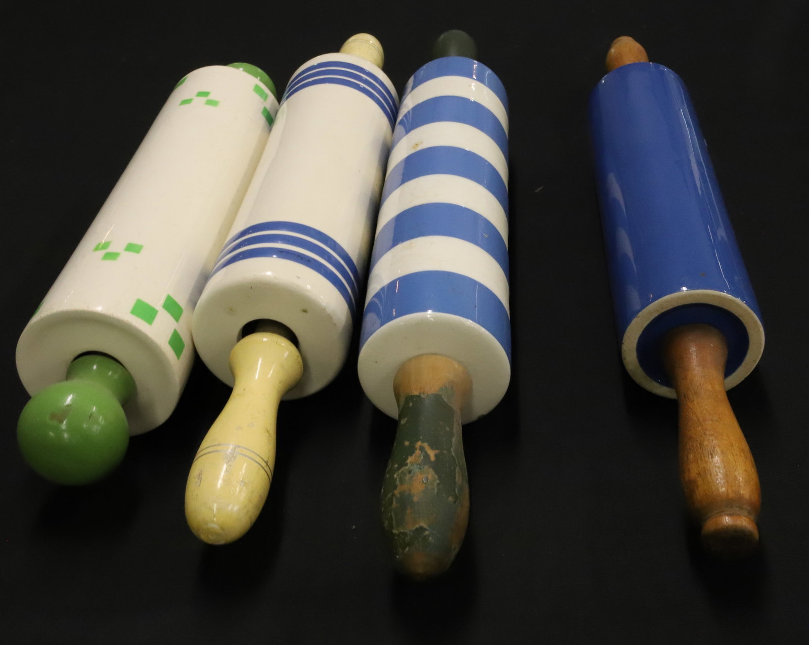 (4) CERAMIC ROLLING PINS, CORNISHWARE - 3