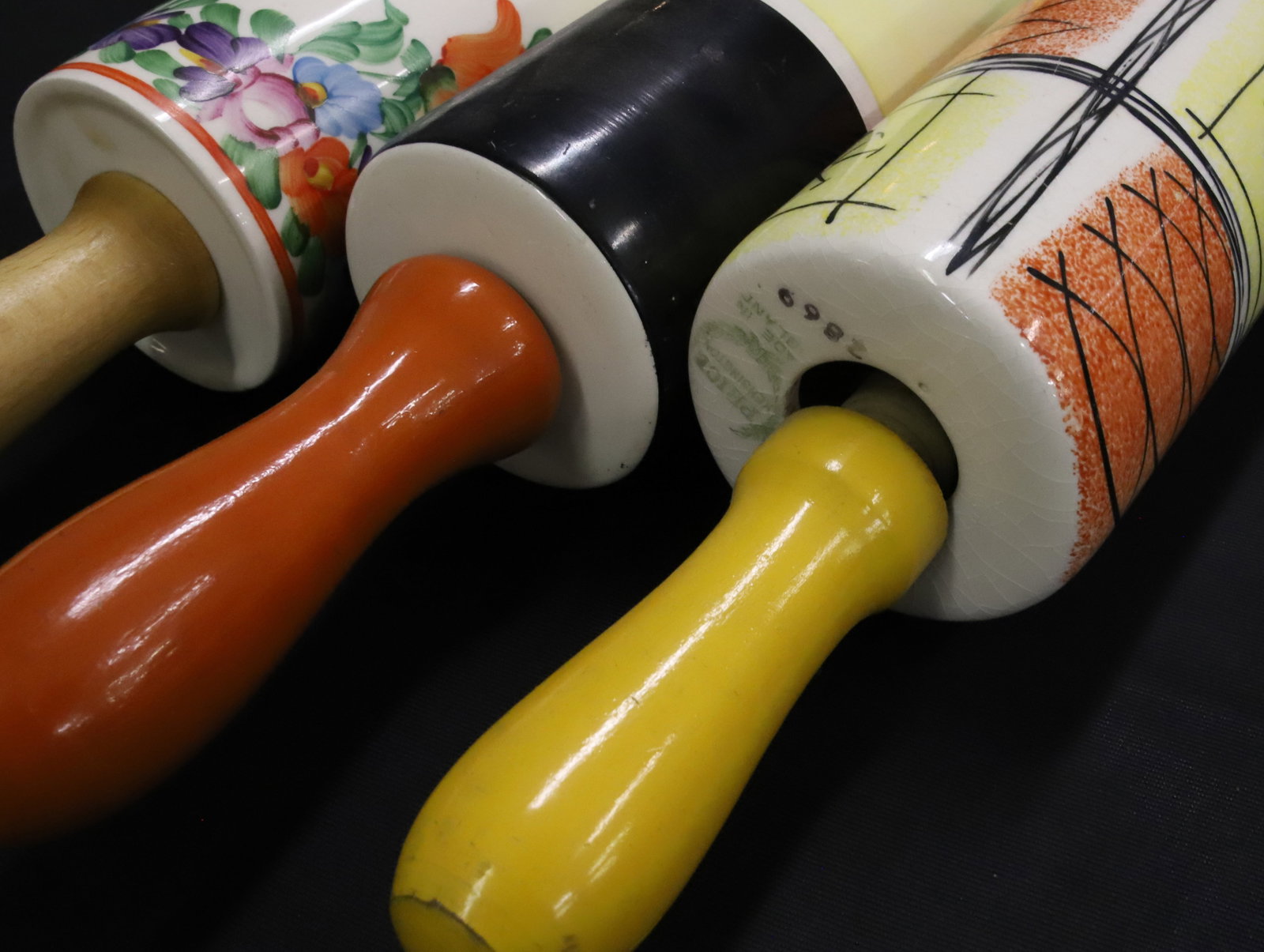 (3) CERAMIC ROLLING PINS - 2