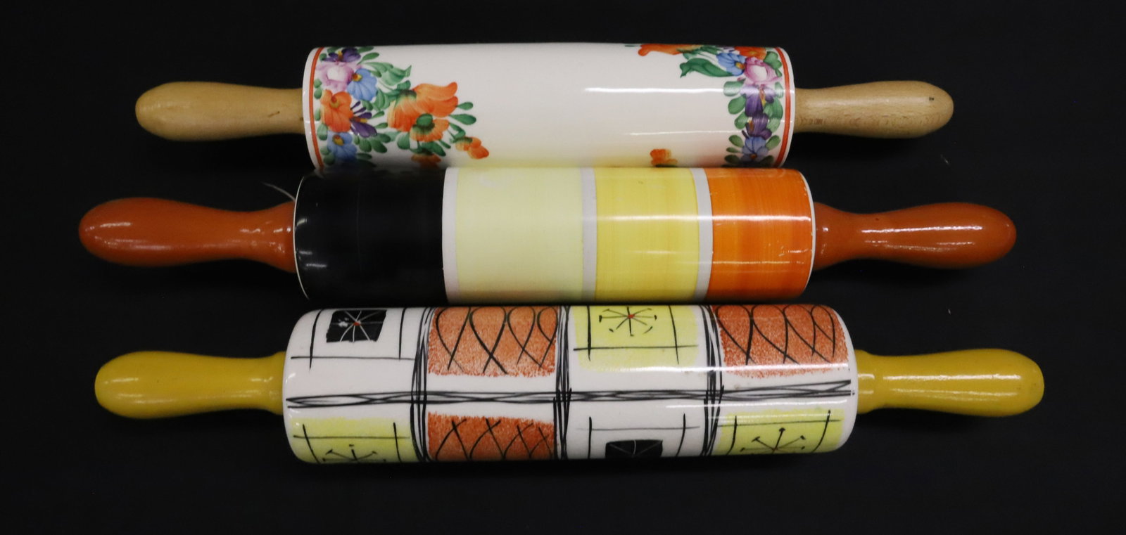 (3) CERAMIC ROLLING PINS - 4
