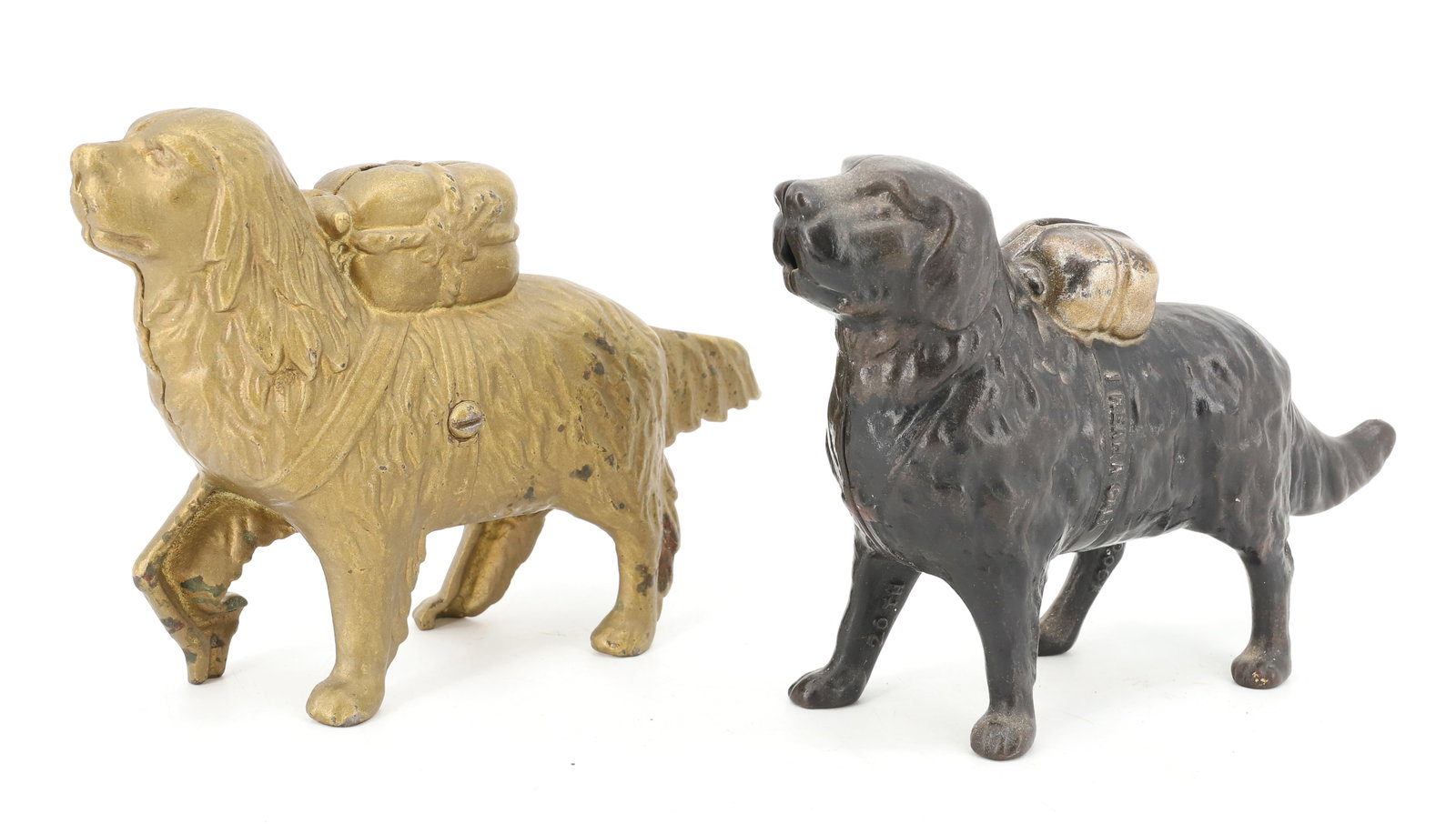(2) CAST IRON RESCUE DOG BANKS (1 of 4)