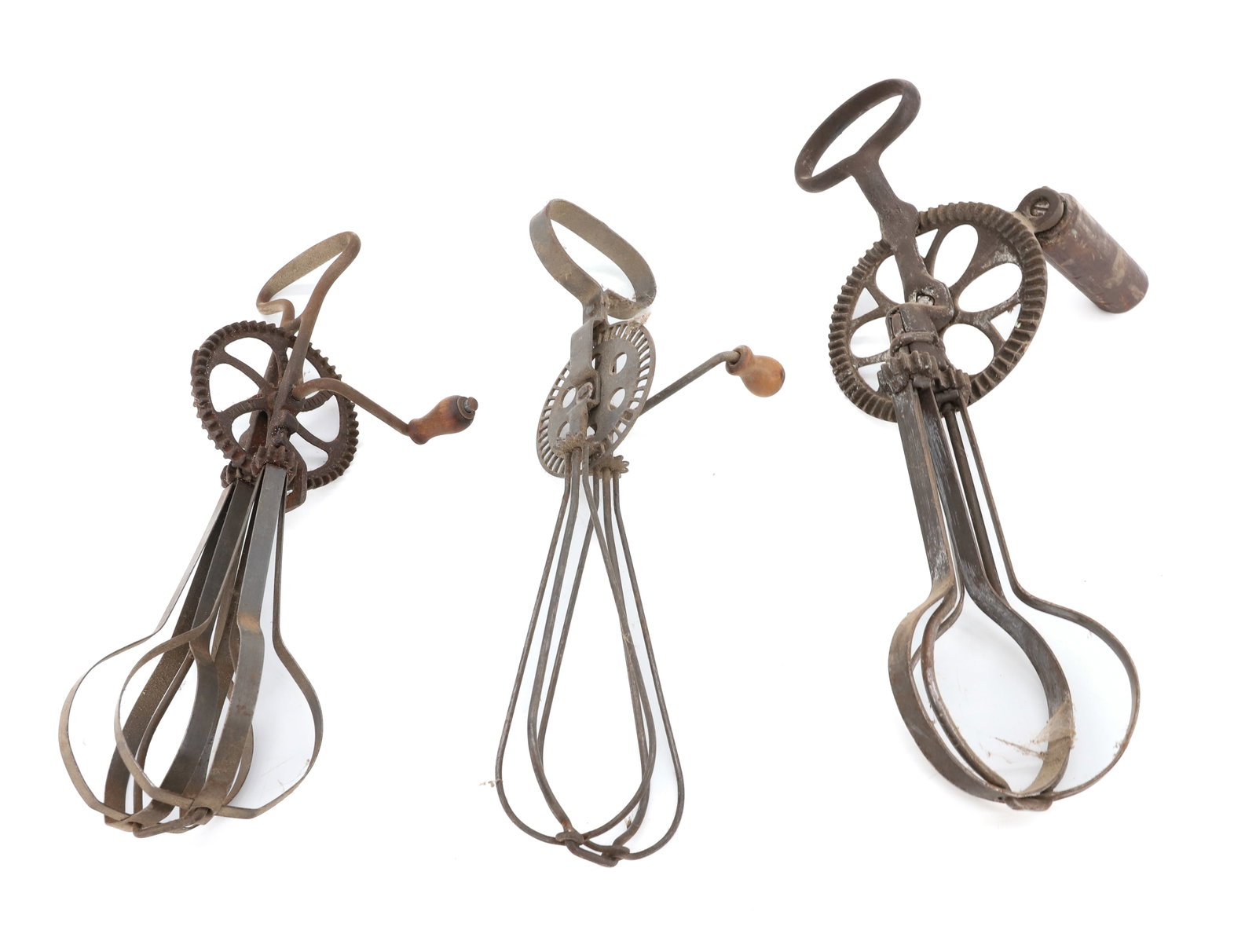 (3) ANTIQUE EGG BEATERS