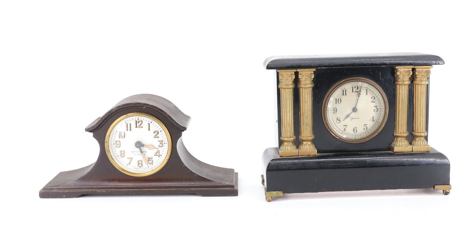 (2) PETITE SIZE MANTLE CLOCKS (1 of 7)