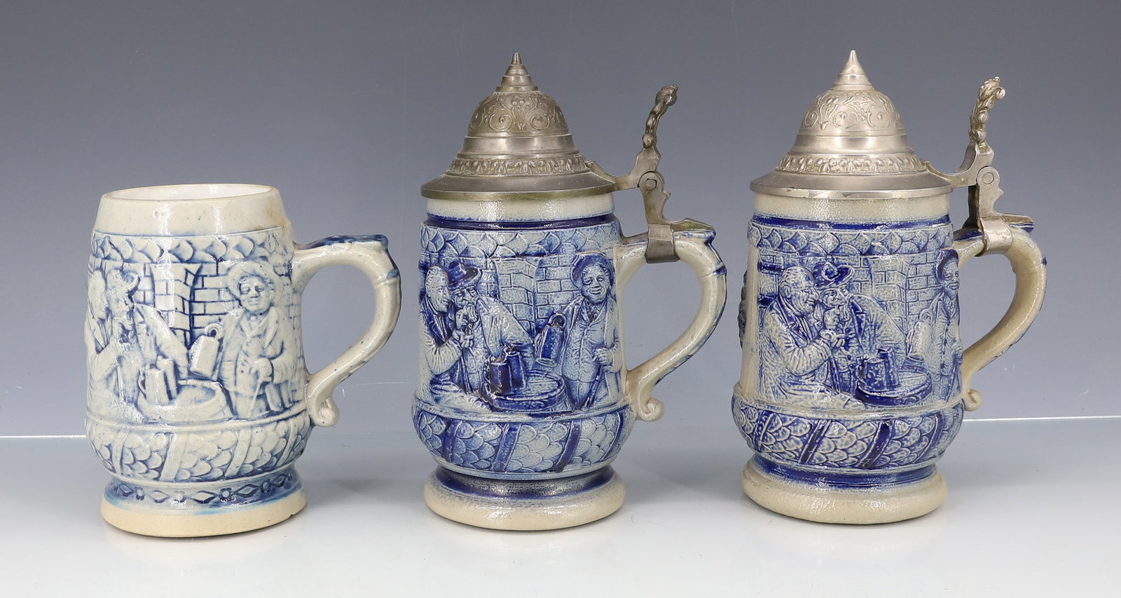 LOT OF (3) WHITE'S UTICA STONEWARE STEINS, MUG (1 of 6)