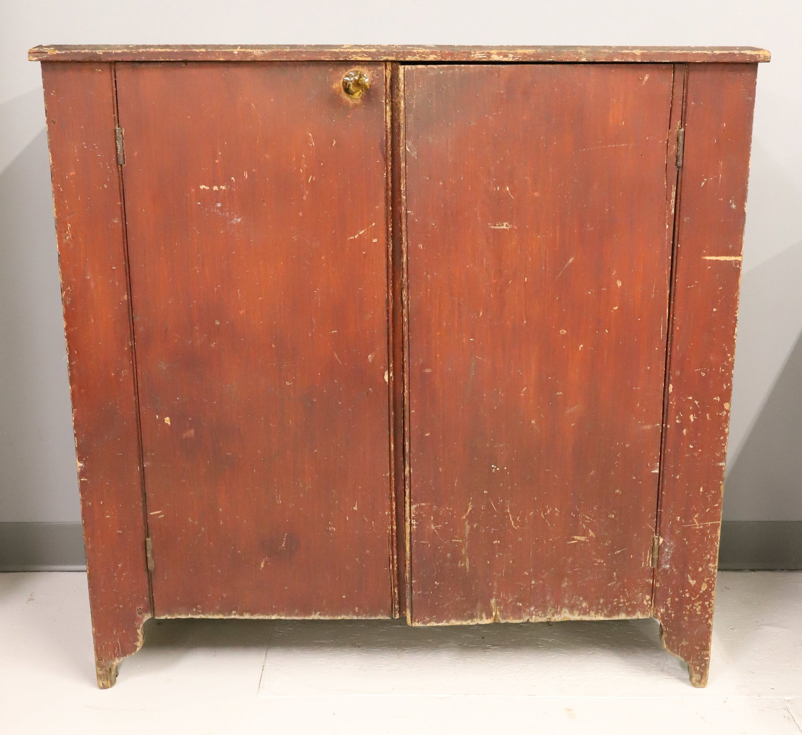 PAINTED TWO DOOR JAM CUPBOARD (1 of 7)