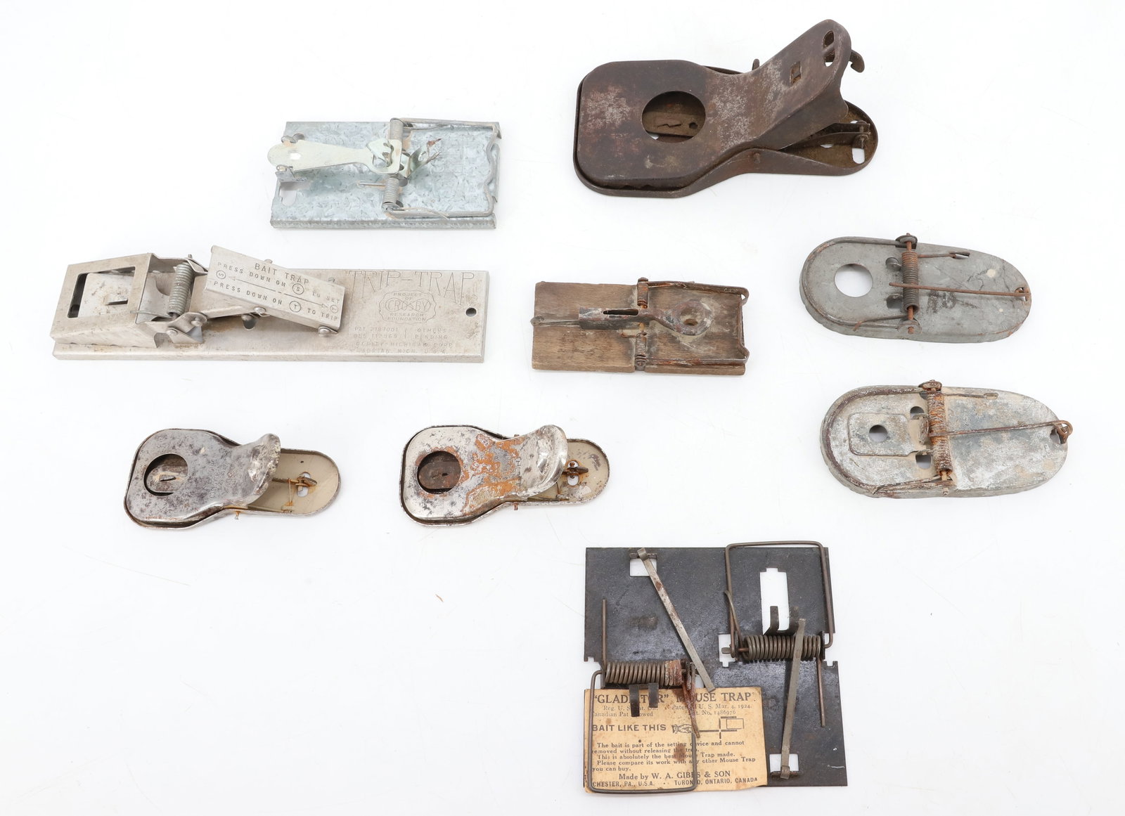 LOT OF (9) VINTAGE MOUSE TRAPS (1 of 5)