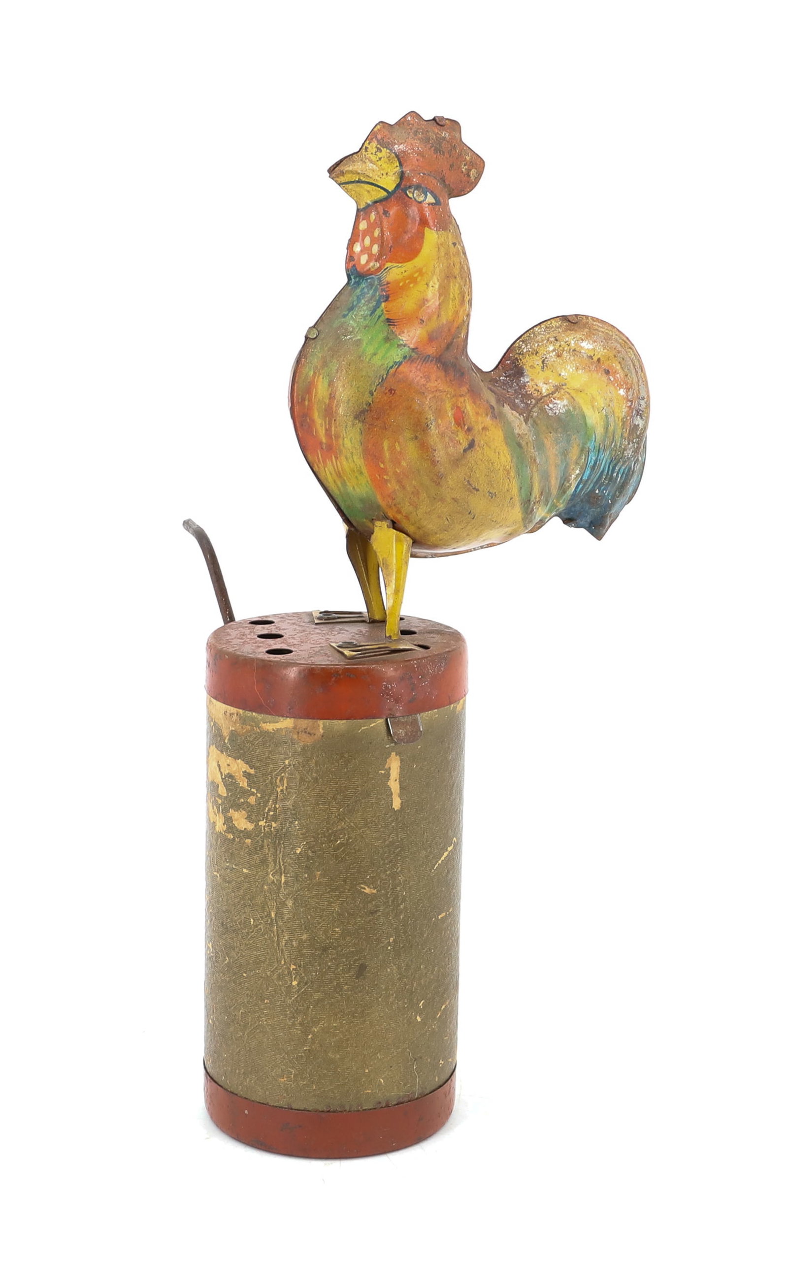 TIN LITHO ROOSTER NOISEMAKER (1 of 4)