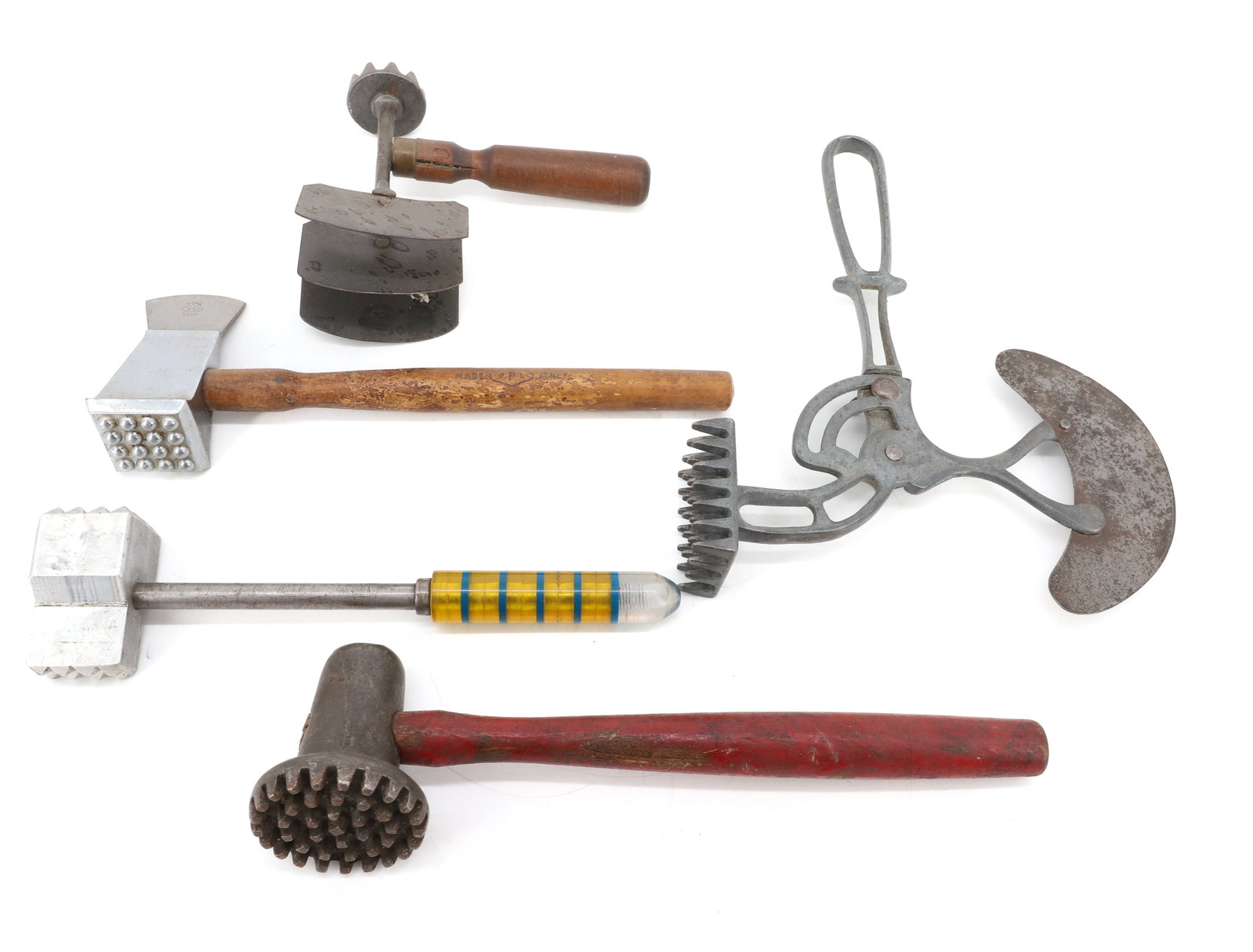 (5) ANTIQUE MEAT TENDERIZERS / CHOPPERS (1 of 6)