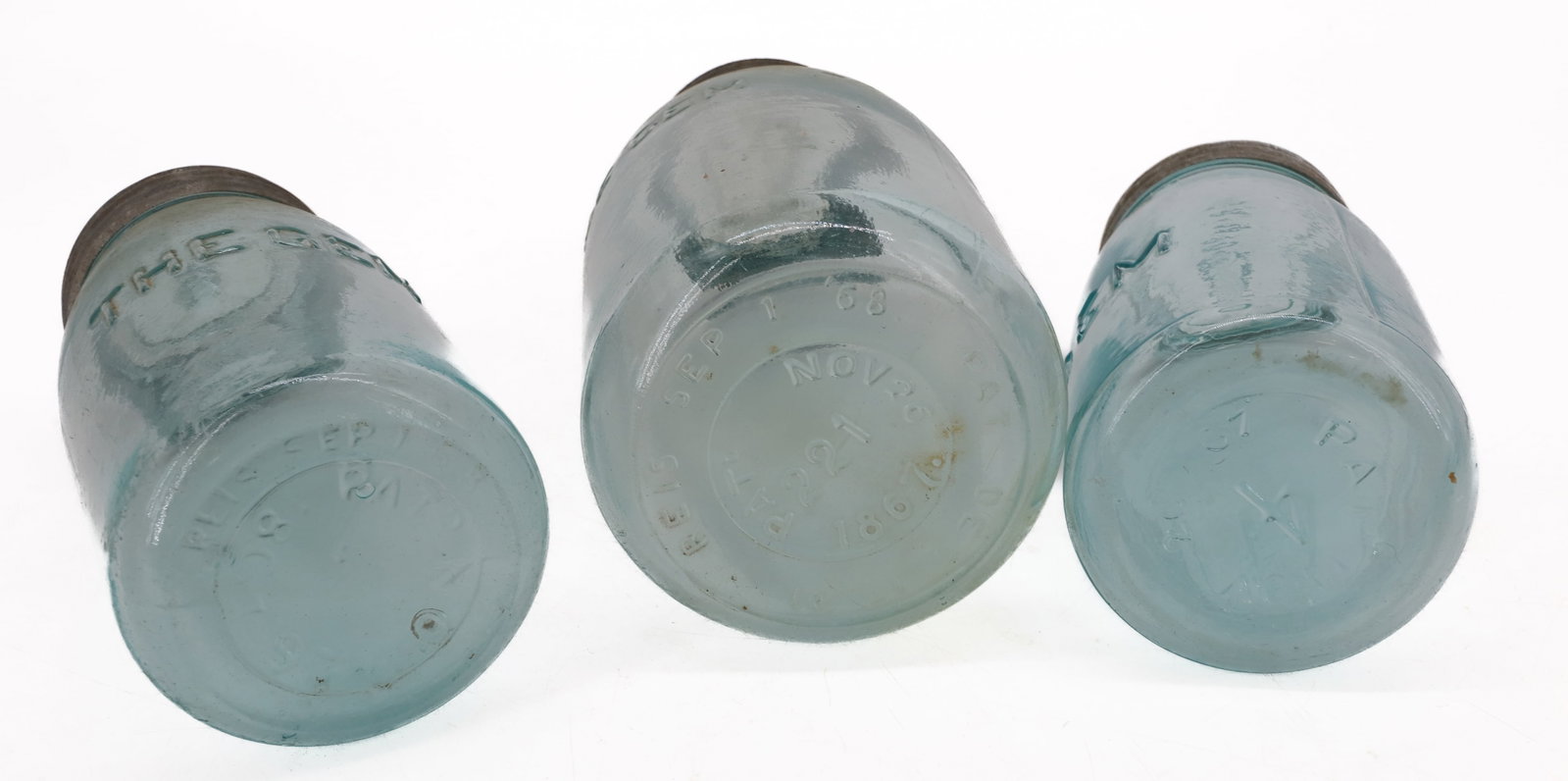 (3) GEM FRUIT JARS - 3