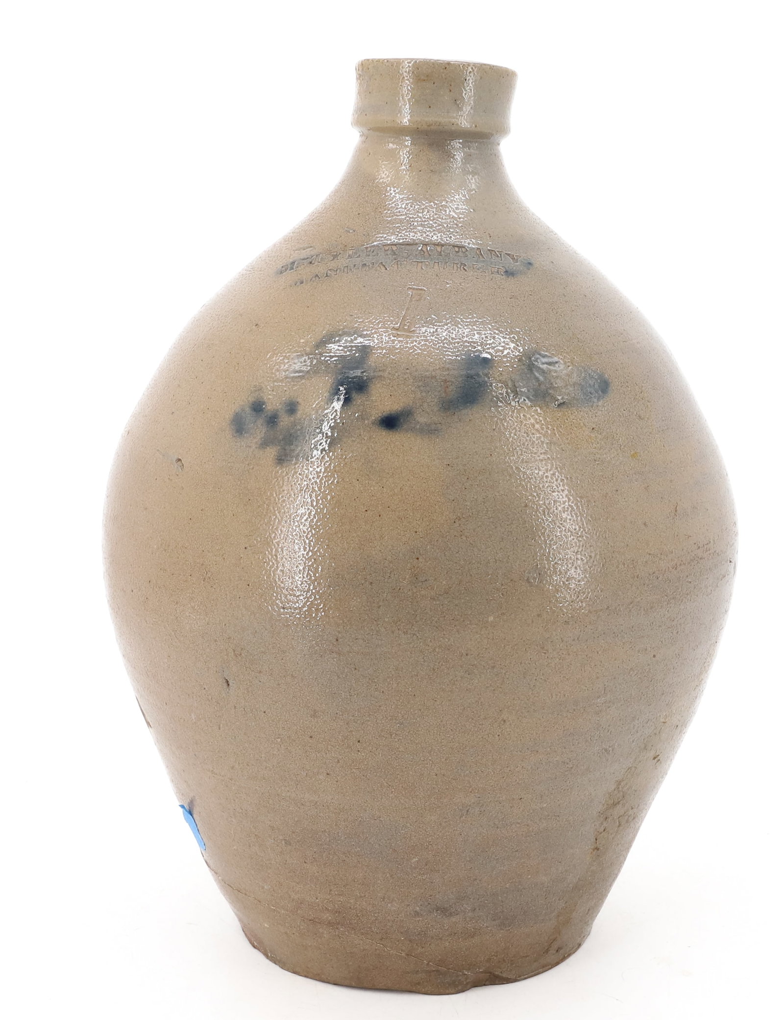 M. TYLER, ALBANY OVOID STONEWARE JUG (1 of 9)