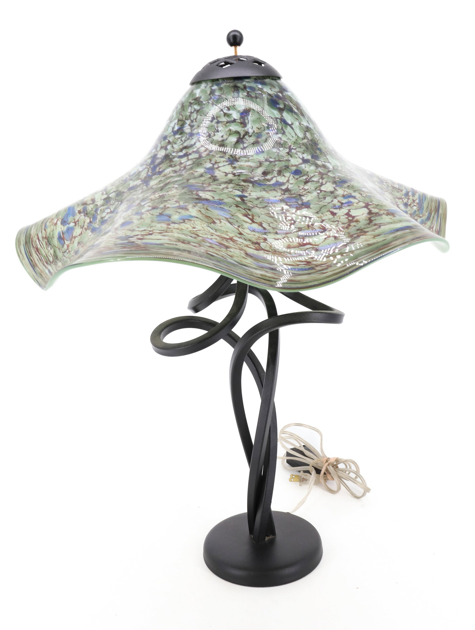 CONTEMPORARY ART GLASS TABLE LAMP (1 of 6)