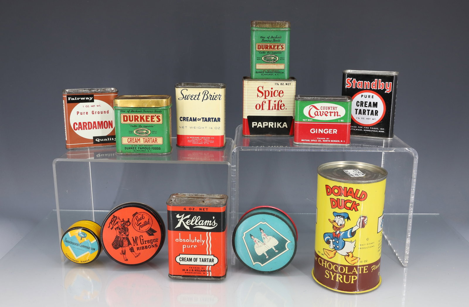 LOT OF ADVERTISING TINS (1 of 4)