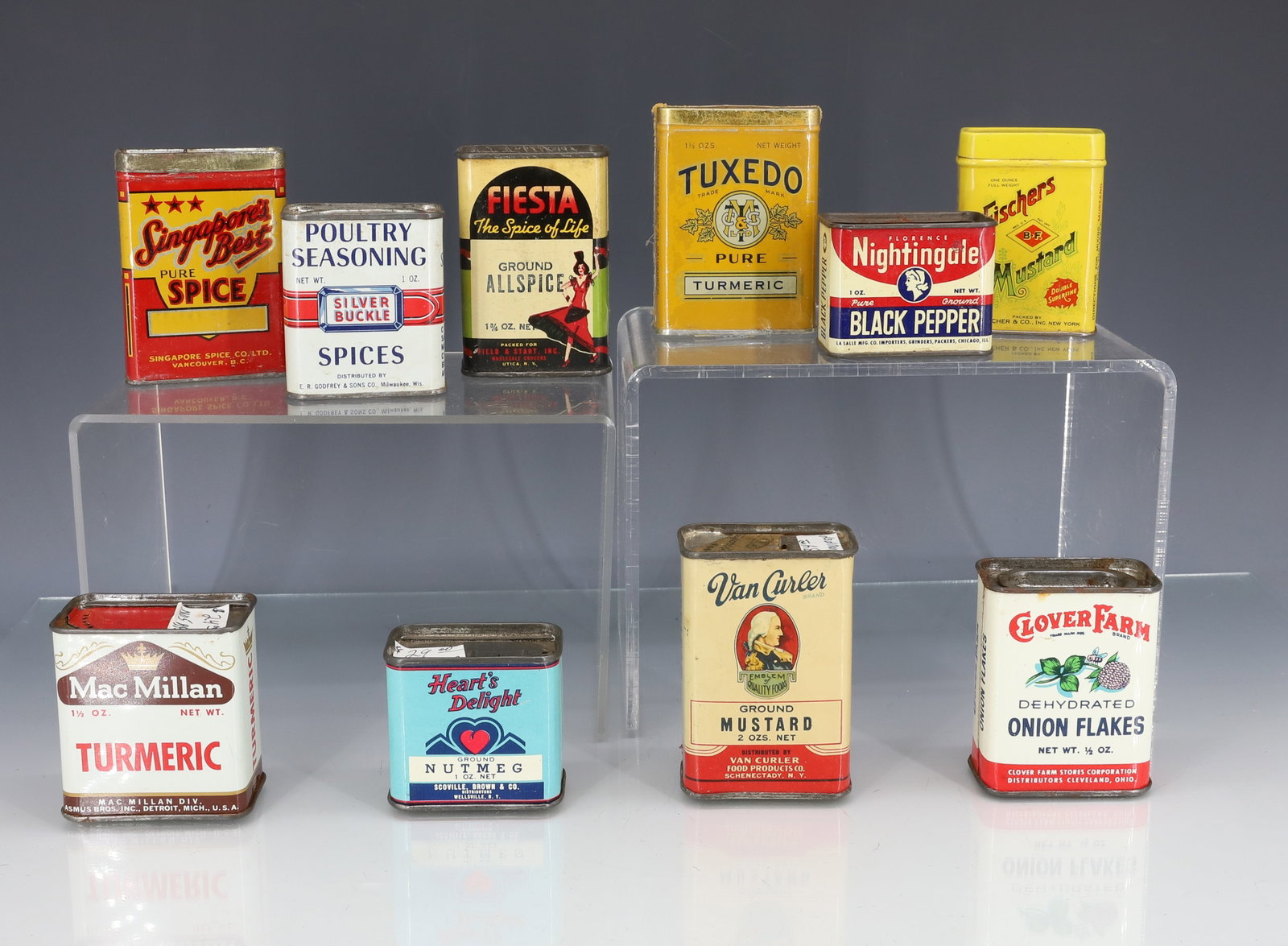 LOT OF ADVERTISING TINS (1 of 6)