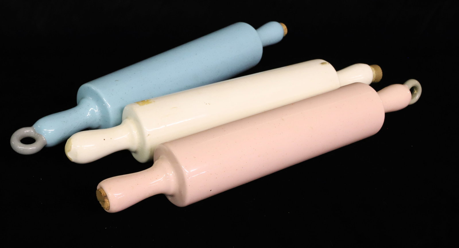 (3) CERAMIC ROLLING PINS - 3
