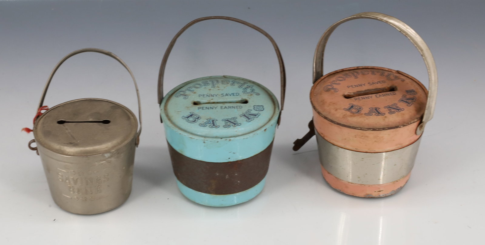 (3) TIN BUCKET BANKS (1 of 3)