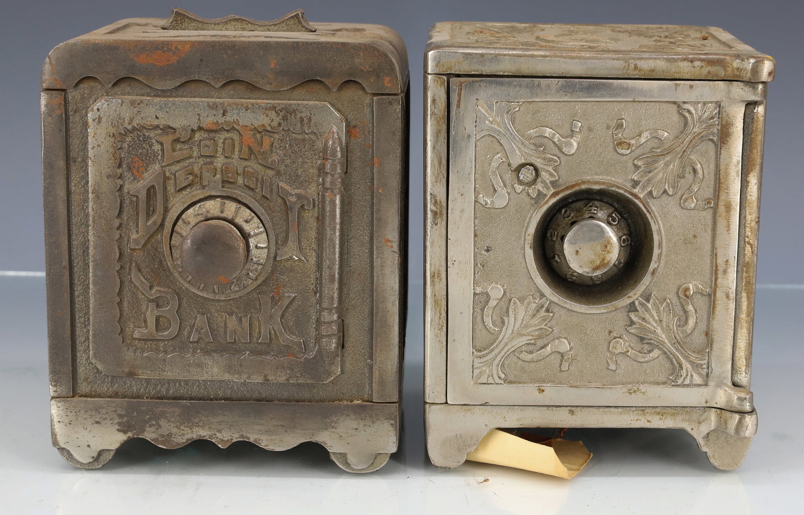 (2) COMBINATION LOCK SAFE BANKS (1 of 6)