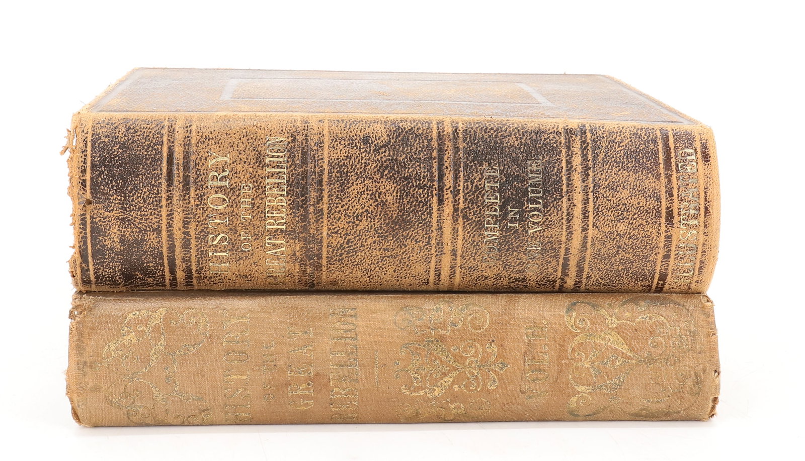 (2) "HISTORY OF THE GREAT REBELLION" CIVIL WAR BOOKS (1 of 4)