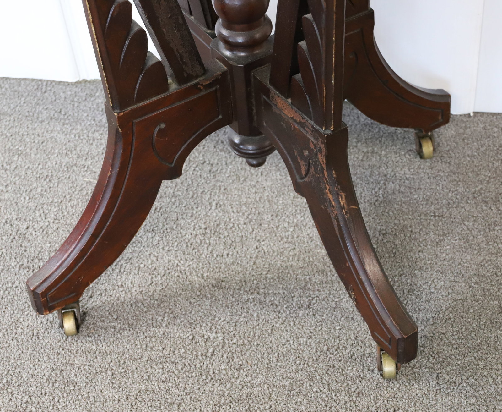 VICTORIAN MARBLE TOP TABLE - 3