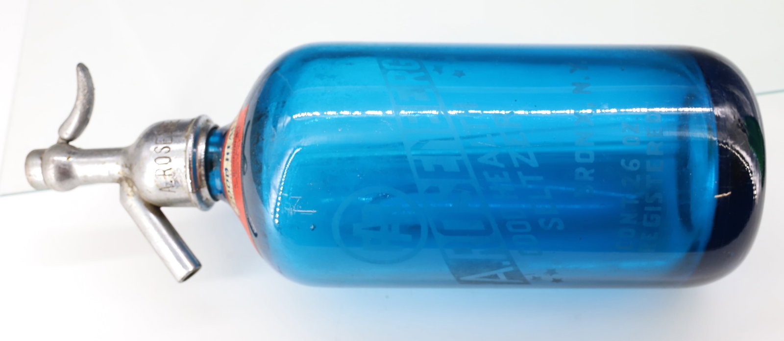 (2) COLORED SELTZER BOTTLES - 6