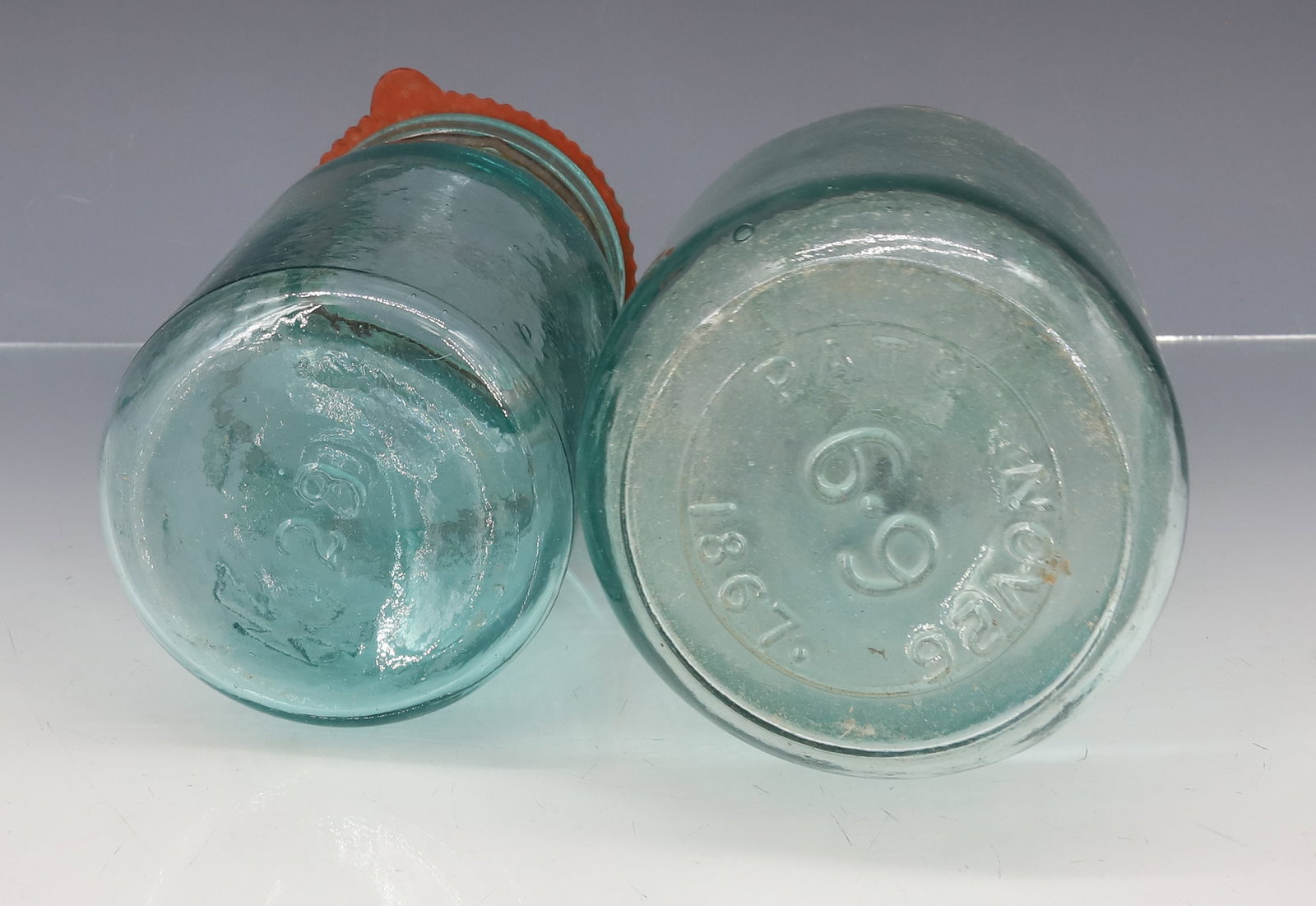 (2) "HERO" FRUIT JARS - 3