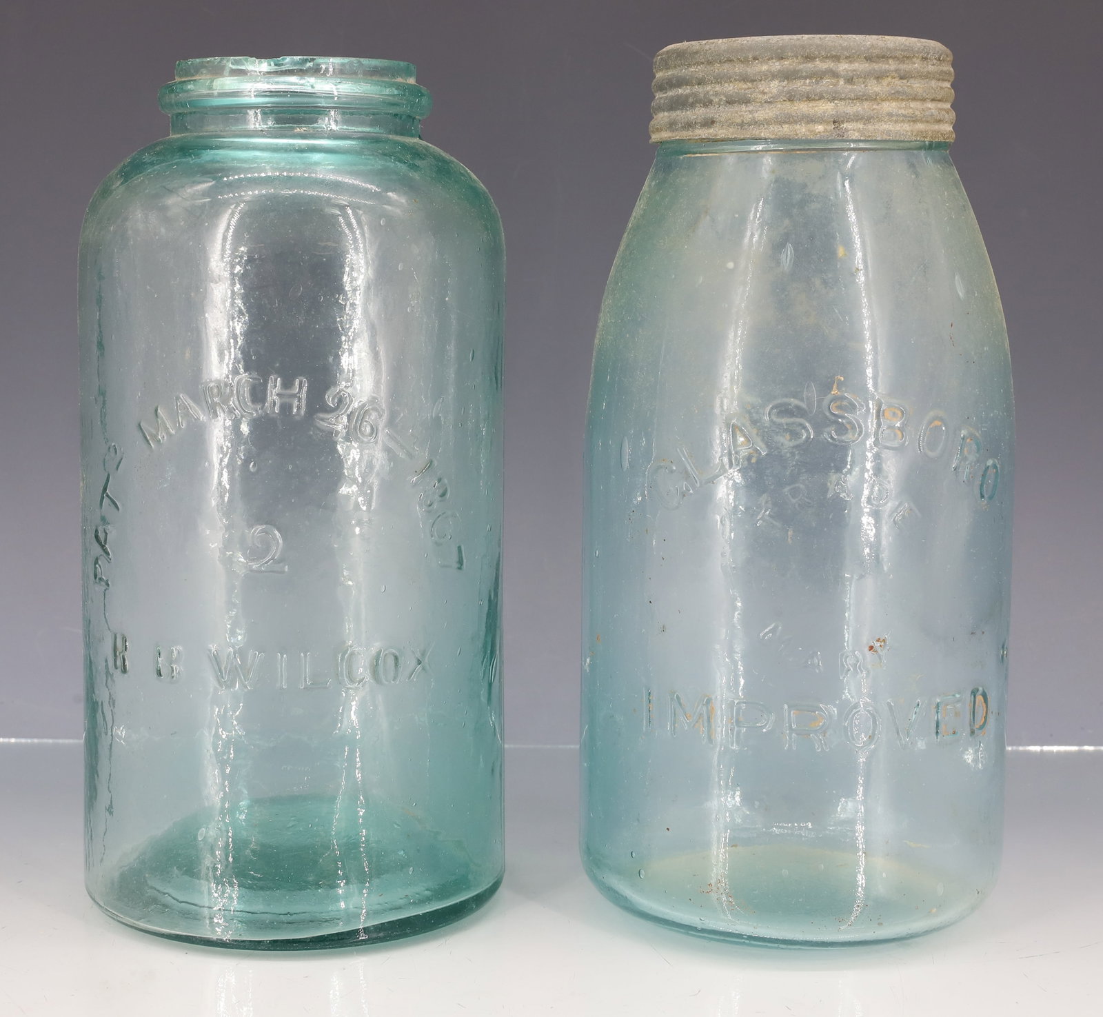 B.B. WILCOX AND "GLASSBORO IMPROVED" FRUIT JARS (1 of 8)
