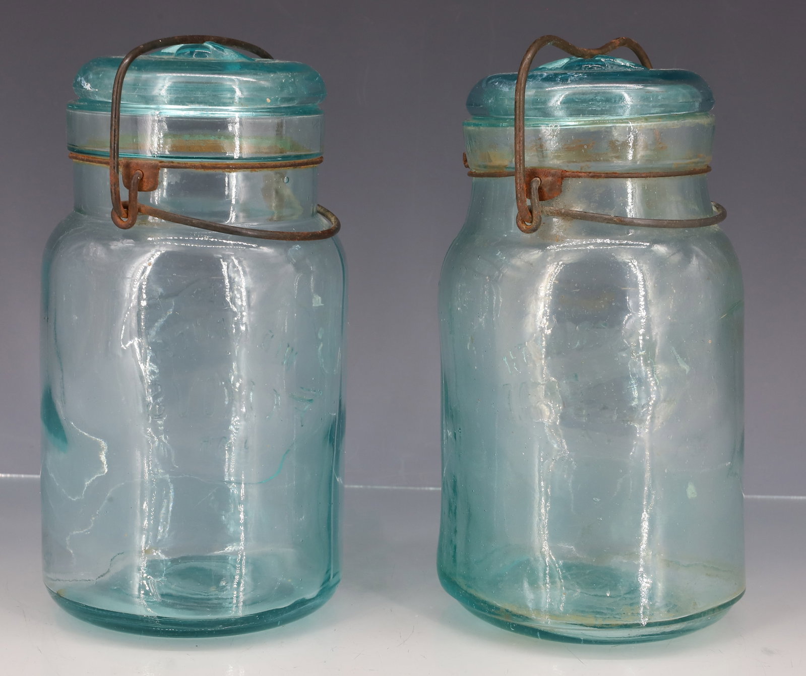 (2) "WIDEMOUTH" FRUIT JARS - 2