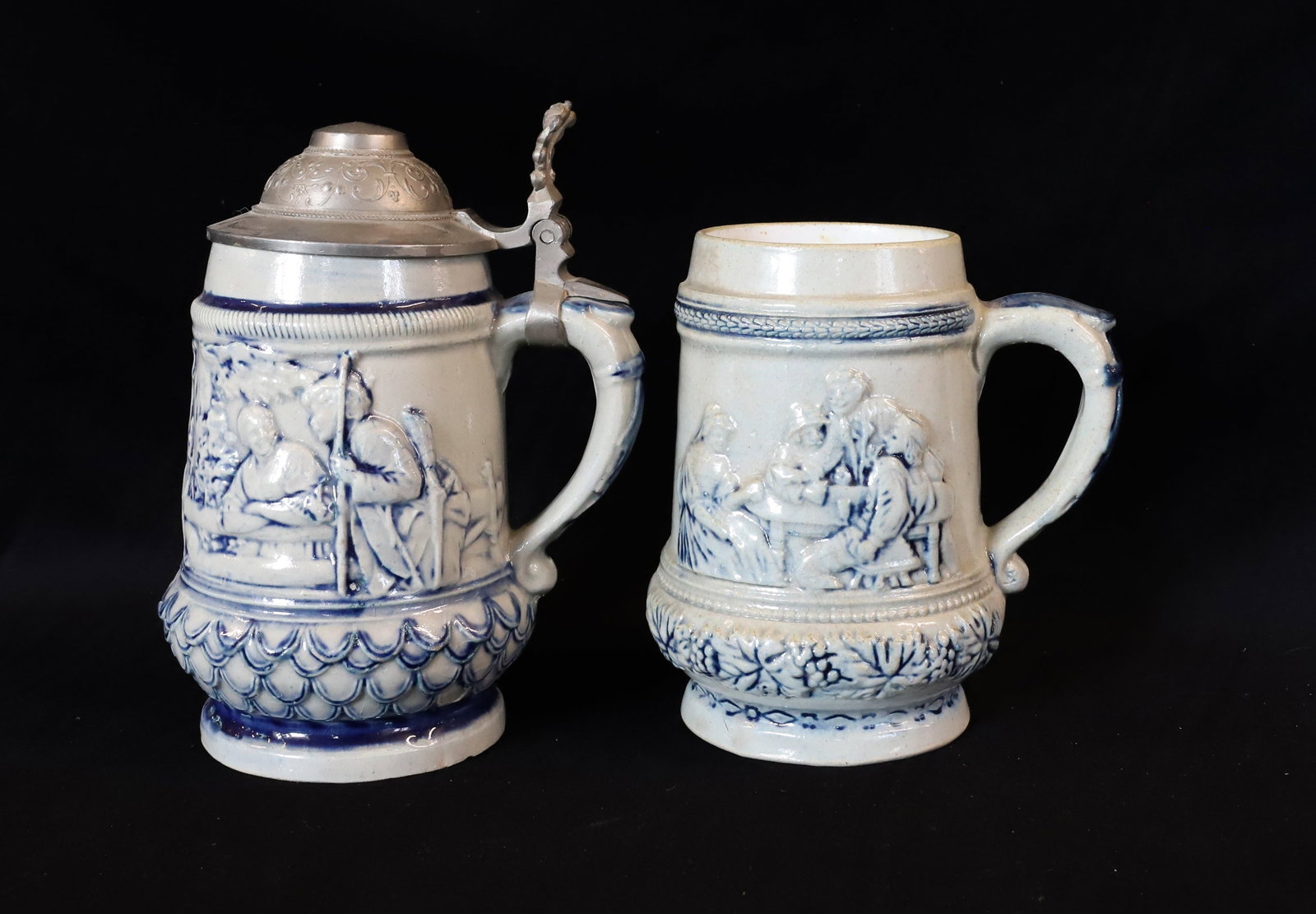 WHITE'S UTICA STONEWARE STEIN AND MUG (1 of 6)