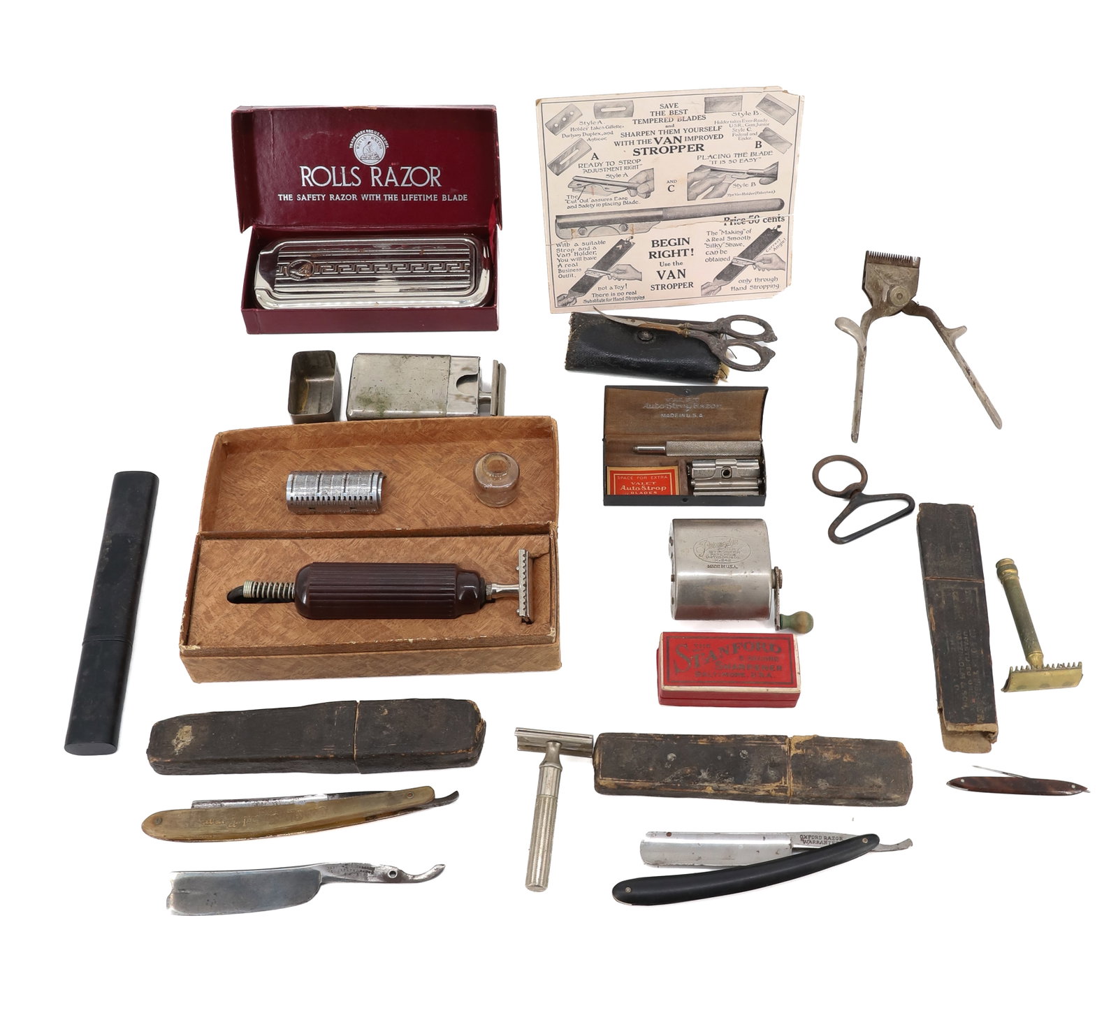LOT OF VINTAGE SHAVING ITEMS (1 of 6)