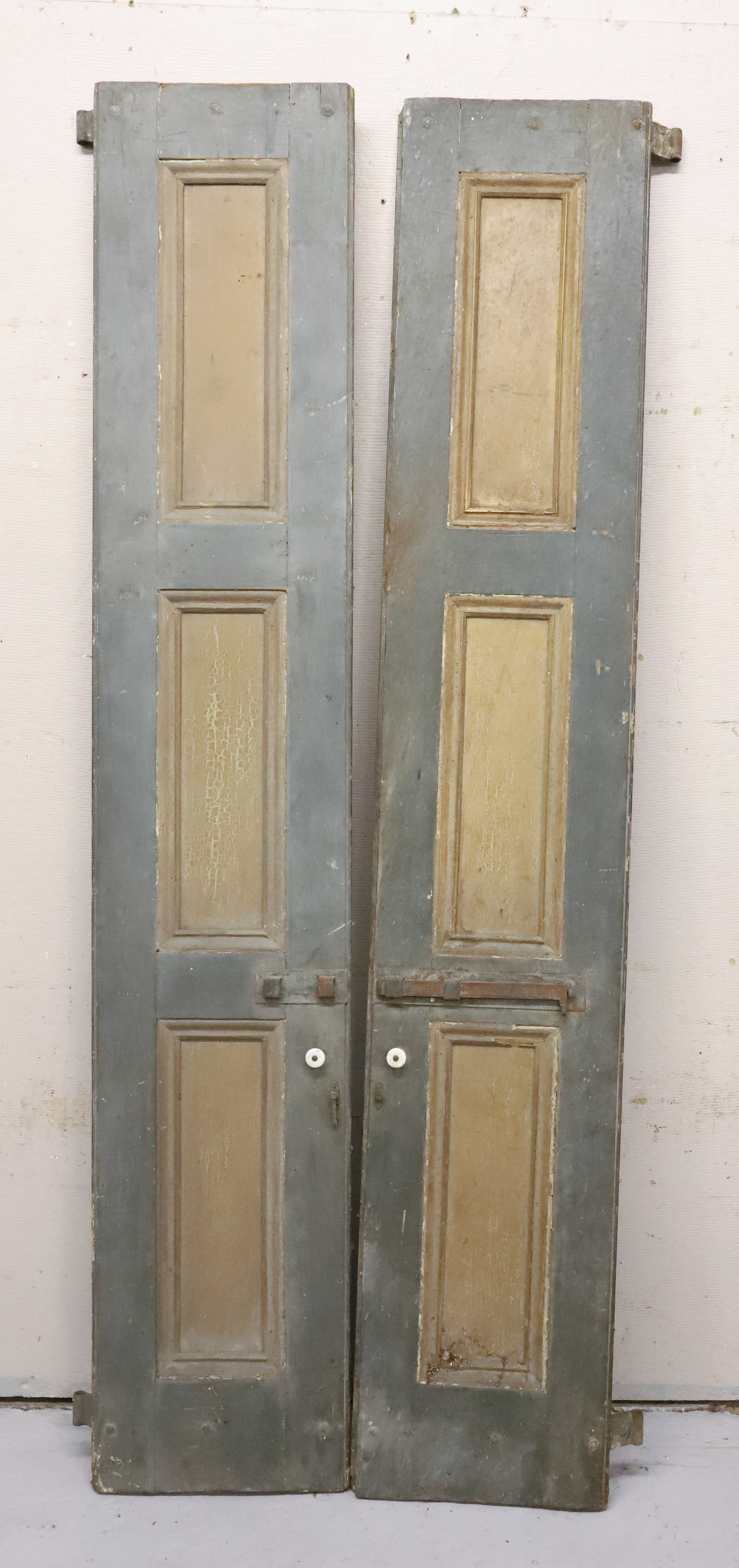 PAIR OF TALL PAINTED SHUTTERS (1 of 5)