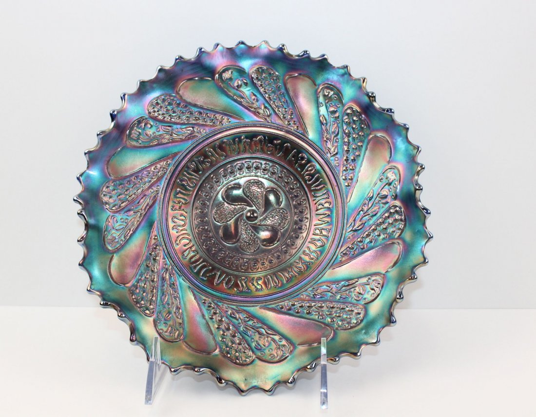 Round up Carnival Glass: 8 1/2" Round Up Ruffled Bowl