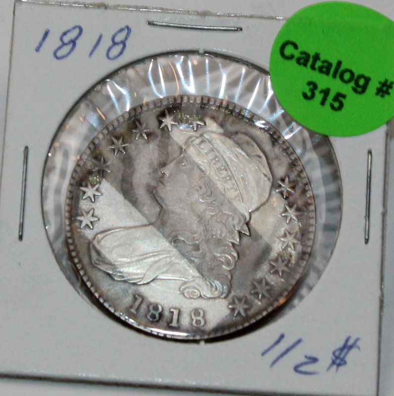 1818 CAPPED BUST HALF: 1818 CAPPED BUST HALF