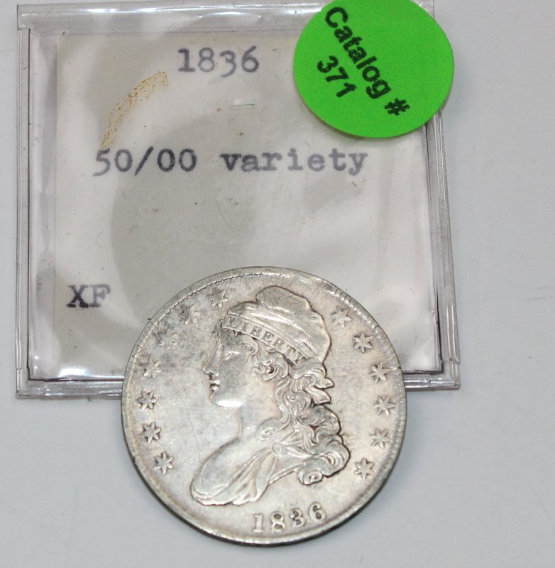 1836 CAPPED BUST HALF: 1836 CAPPED BUST HALF