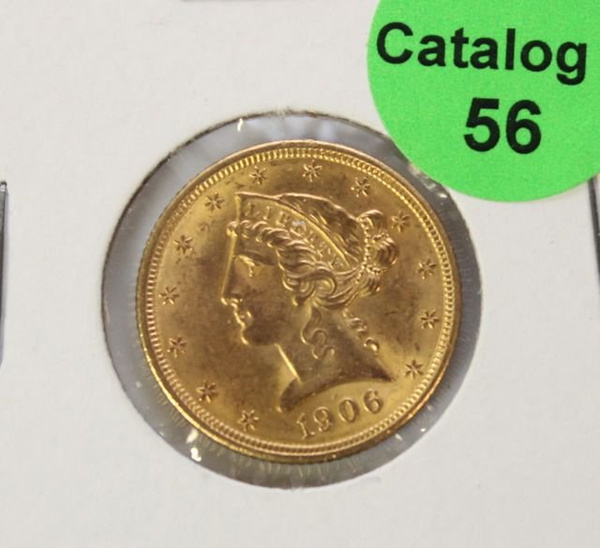 U.s. 1908 5 Gold Coin