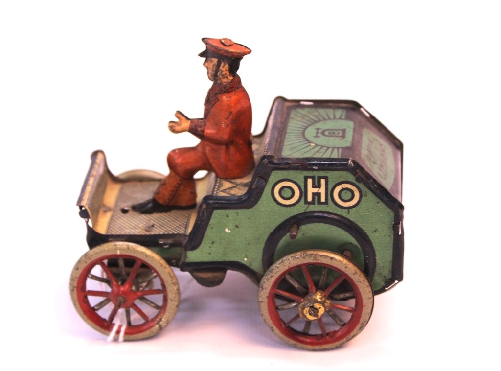 MARKE LEHMANN TIN WIND-UP: OLD TIMER MOTOR CAR - BY MARKE LEHMANN 4 1/8"