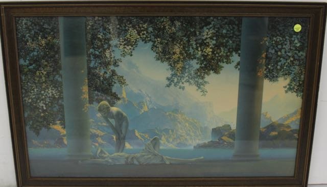 MAXFIELD PARRISH PRINT: 30"X18"