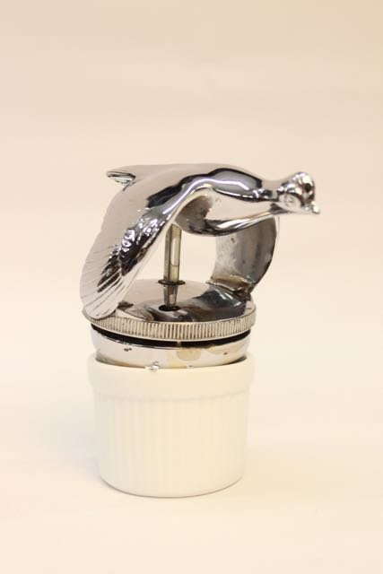 MODEL "A" RADIATOR CAP: CHROME FLYING GOOSE RADIATOR CAP.