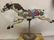 ANTIQUE CARVED WOODEN HORSE - 7