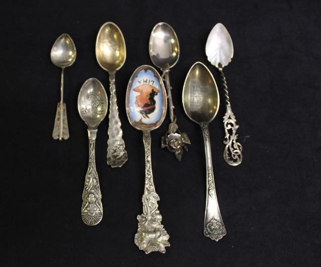 STERLING SOUVENIR SPOON LOT (1 of 1)
