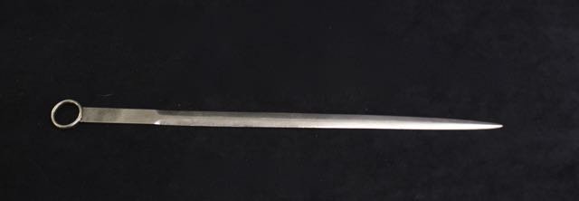 AMERICAN COIN SILVER SKEWER: PHINEAS BRADLEY NEW HAVEN CT, 1797 - 2.8 OZT Dimensions: 13 1/2"