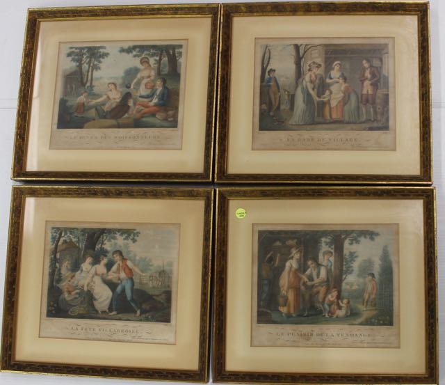 LOT OF EARLY FRENCH PRINTS (1 of 5)