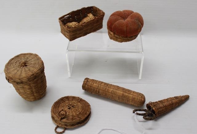 GROUP OF 8 NATIVE AMERICAN BASKETS (1 of 2)