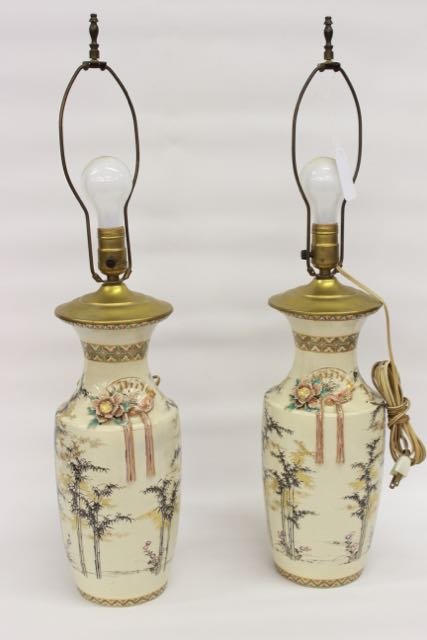 (2) JAPANESE SATSUMA VASES (1 of 3)
